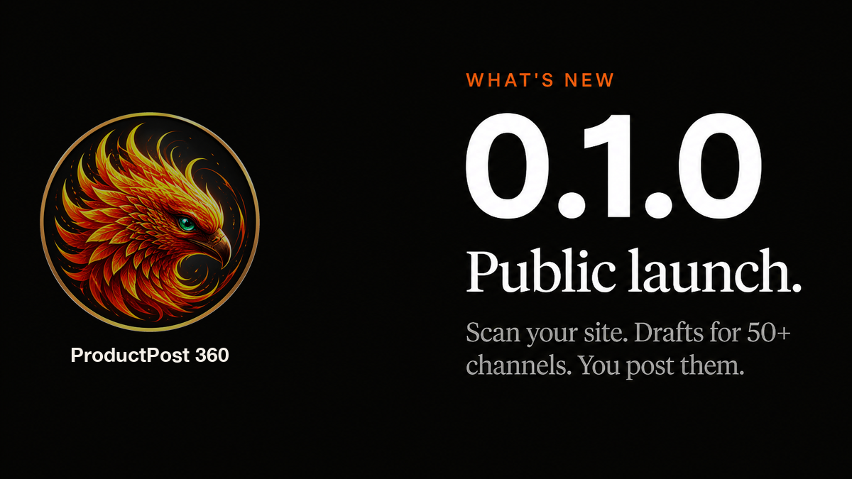 0.1.0 — Public launch